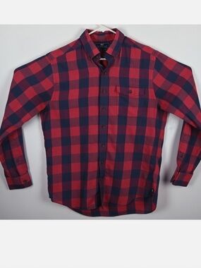 Vineyard Vines Slum fit Crosby Red-Navy Plaid Button-Down Shirt